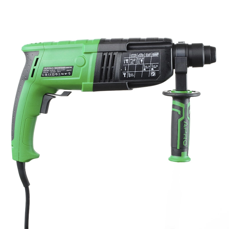 Перфоратор прямий APRO 2,8 Дж, 850В, SDS+, 850H, кейс - Зображення 12