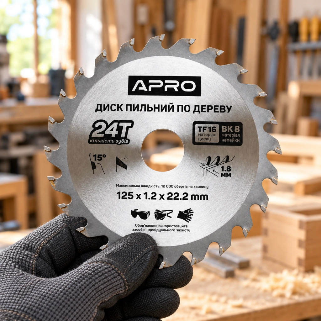 Пильный диск APRO по дереву 125 мм