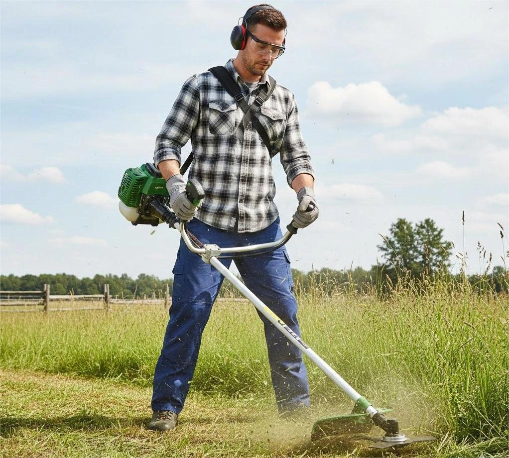 Бензиновый триммер будет практичнее благодаря автономности и мощности.