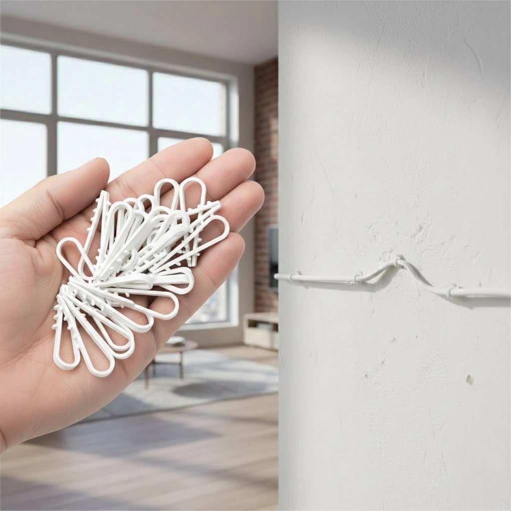 Дюбель-ёлочка APRO Ø8 белый для круглых проводов