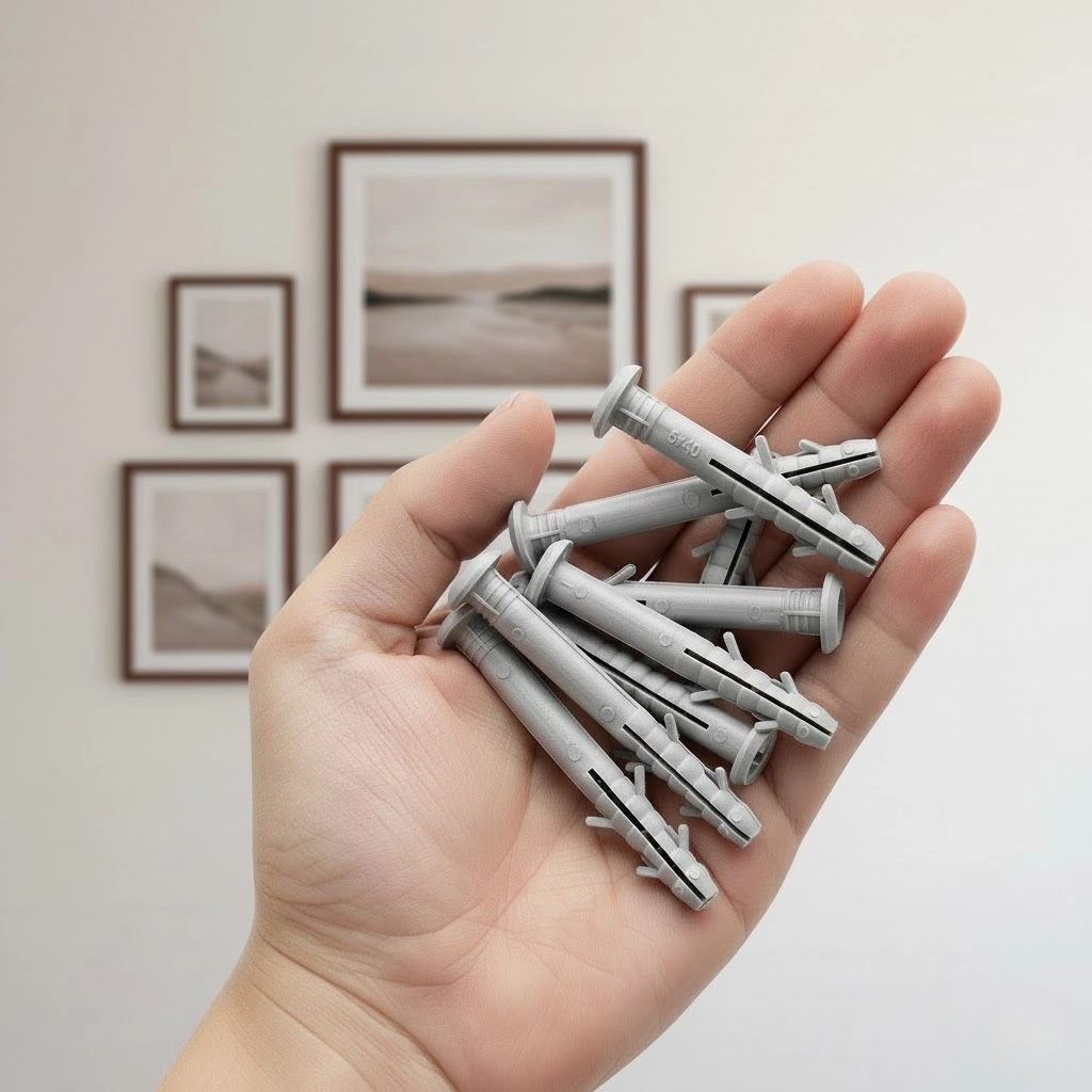 Дюбель поліетиленовий 6×40 з бортиком гриб