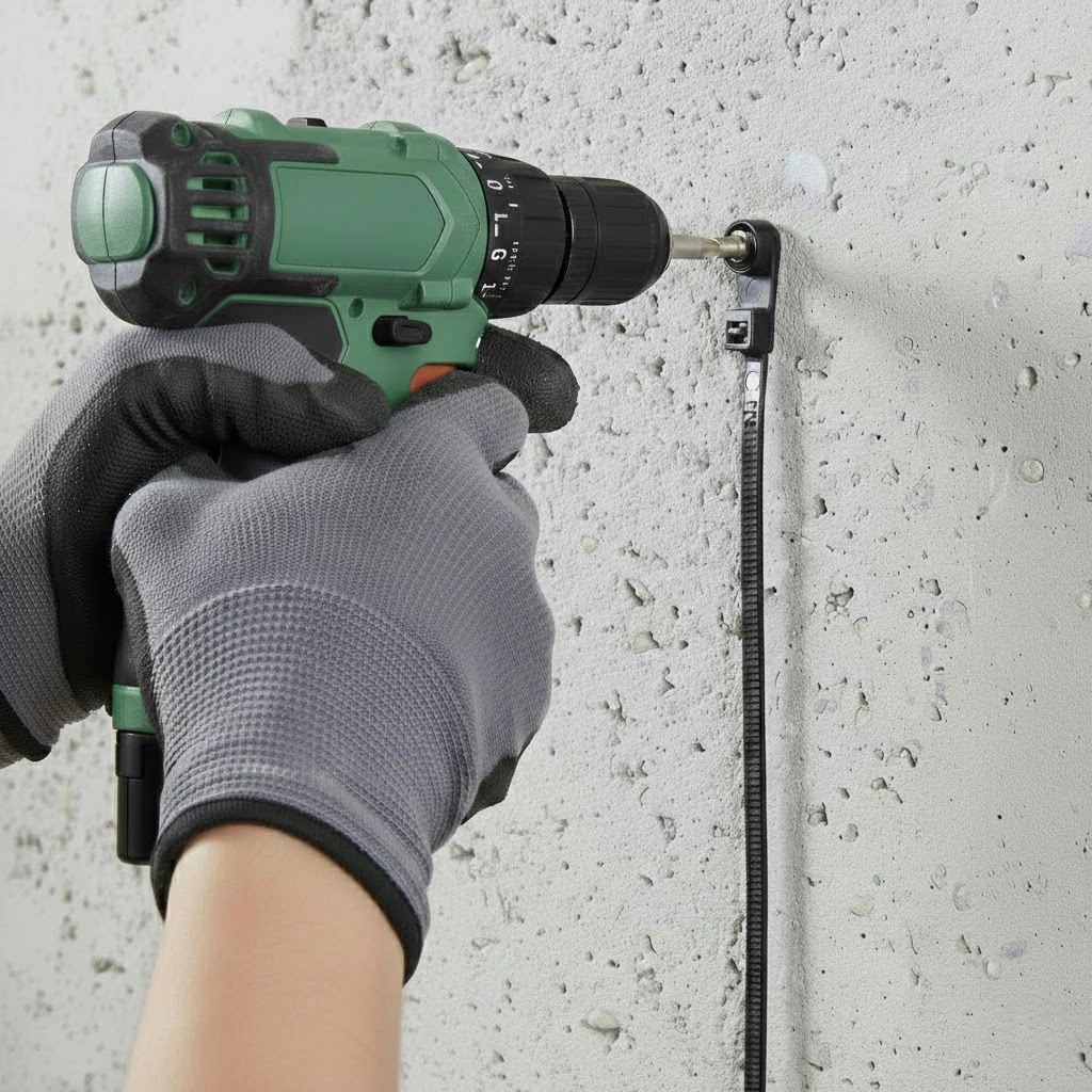 Стяжка кабельна APRO 4x150 з кріпленням