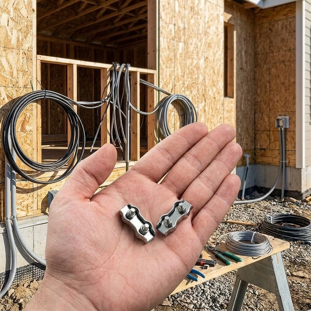 Нержавеющий двойной зажим APRO Duplex 4 мм для троса