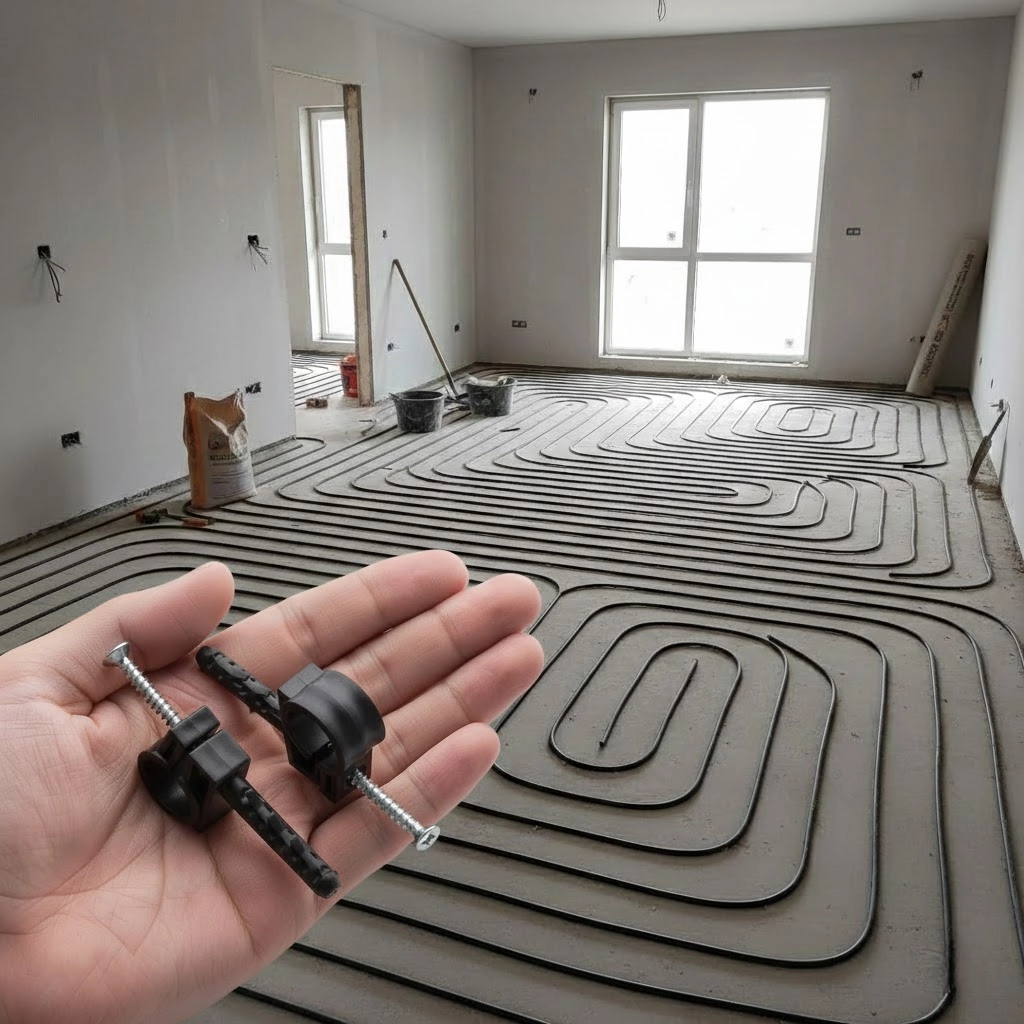 Обойма APRO 20–22 мм чёрная после монтажа