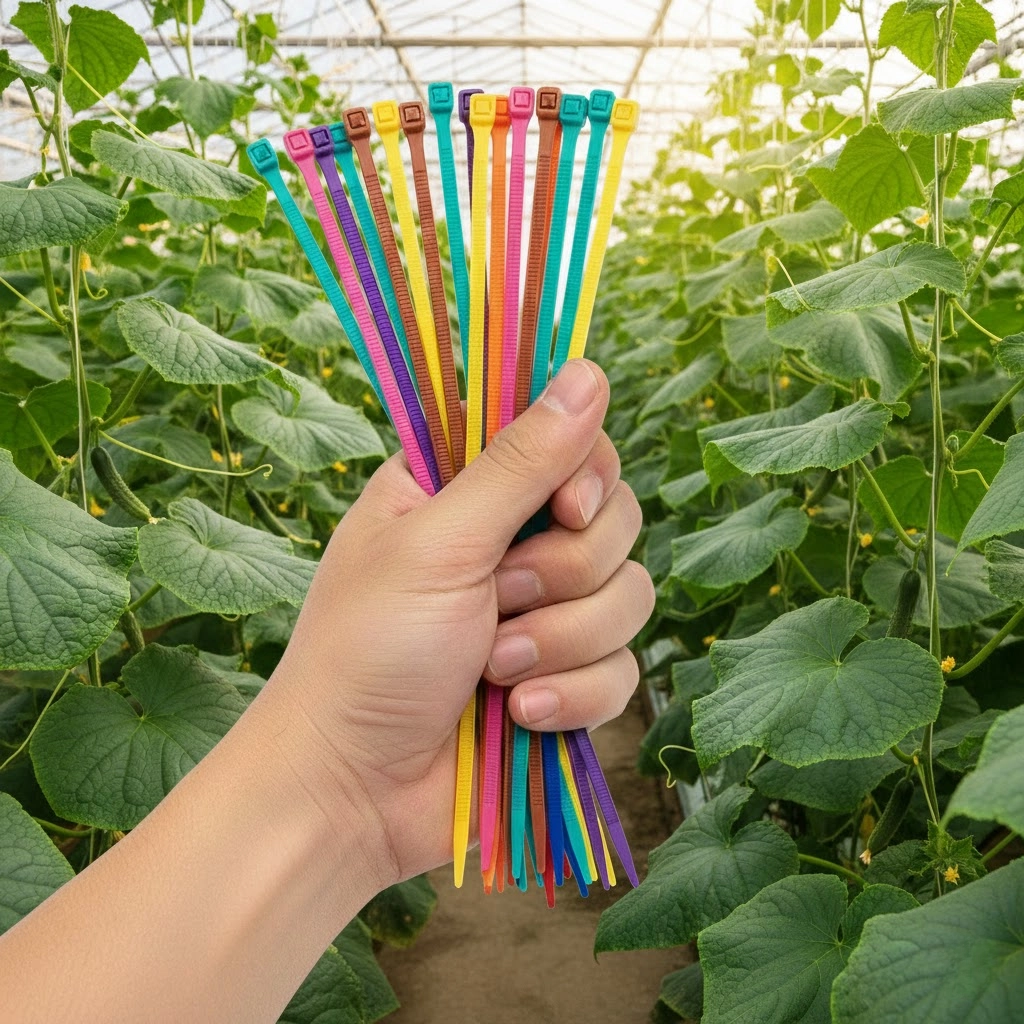 Кабельная стяжка APRO 8x400 жёлтая с низким профилем замка