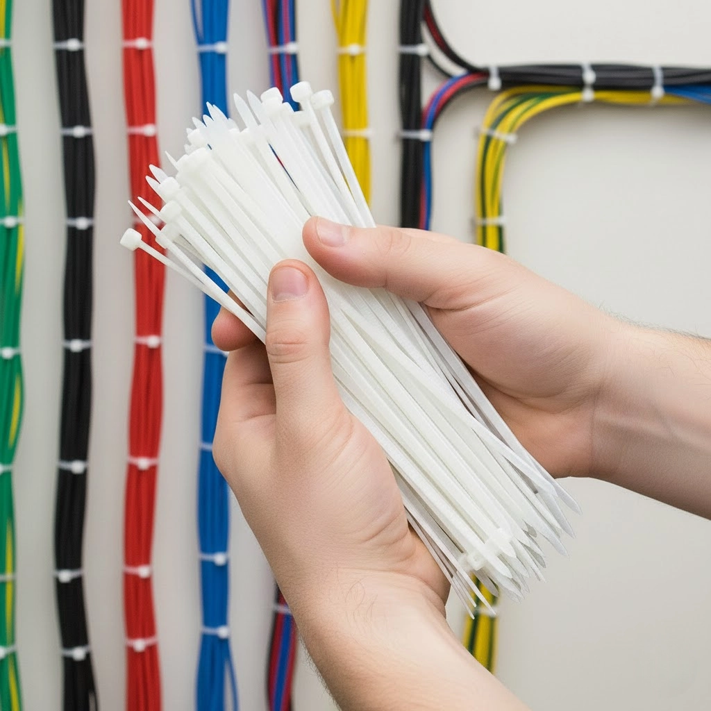 Стяжка кабельна 4x370 біла APRO