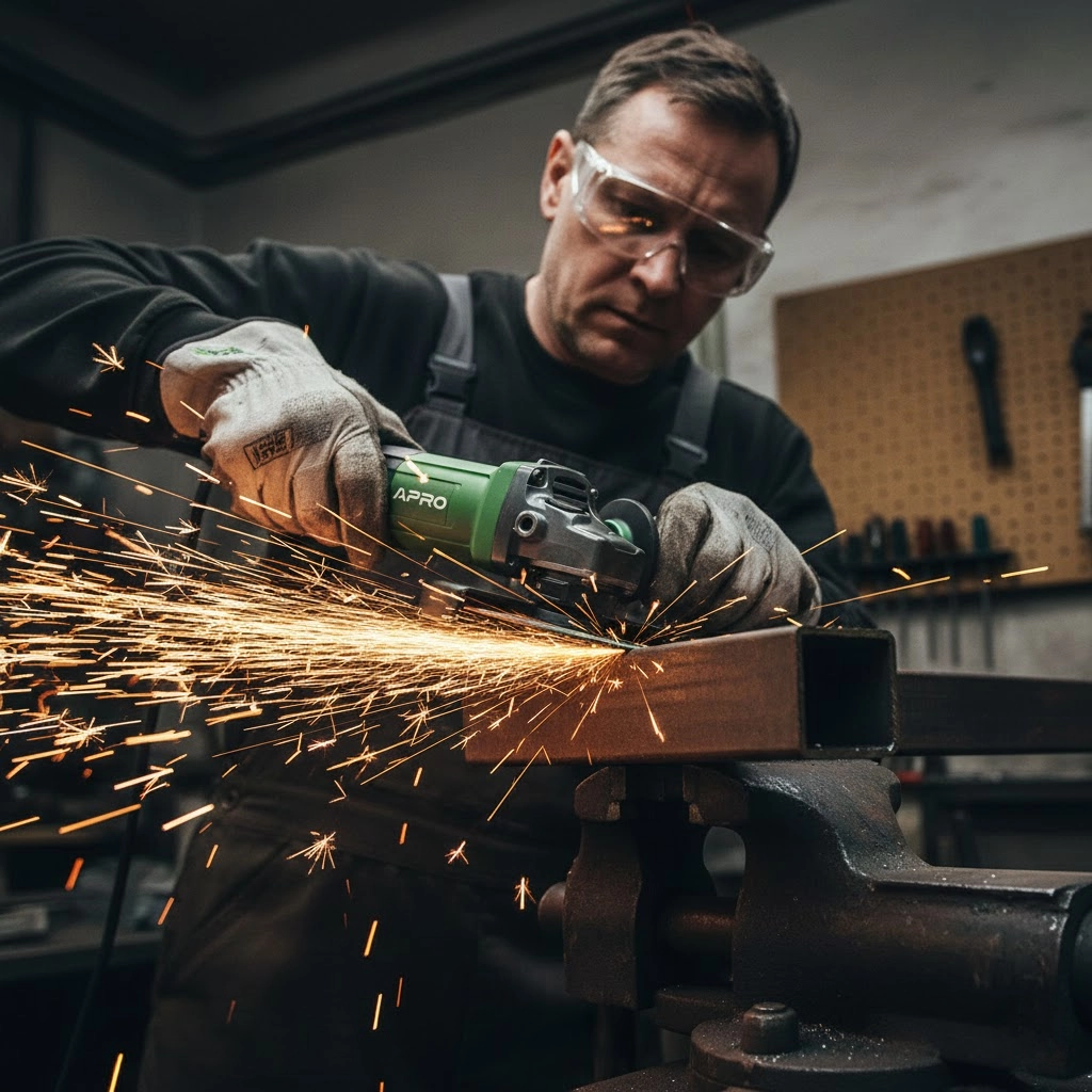 Конструкция болгарки APRO 125/980