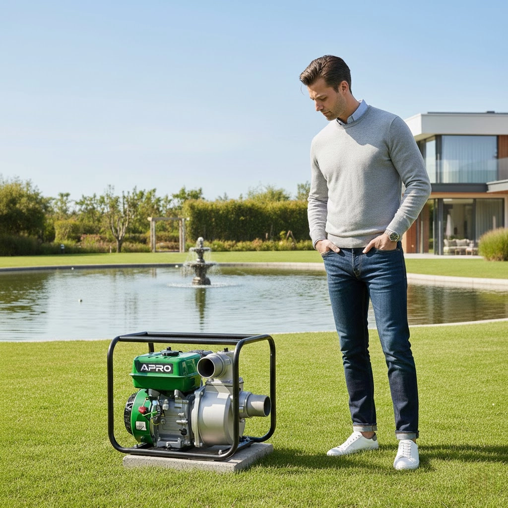 мощная мотопомпа для больших объемов воды