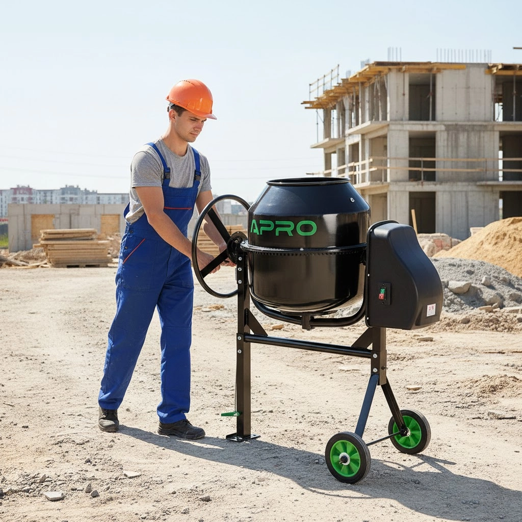 потужний бетонозмішувач для великих обсягів робіт