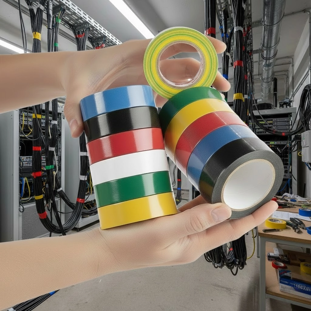 Изоляционная лента черная APRO 0,14мм × 17мм × 10м