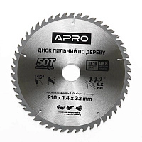 Диск пильный по дереву 210х32х50T APRO