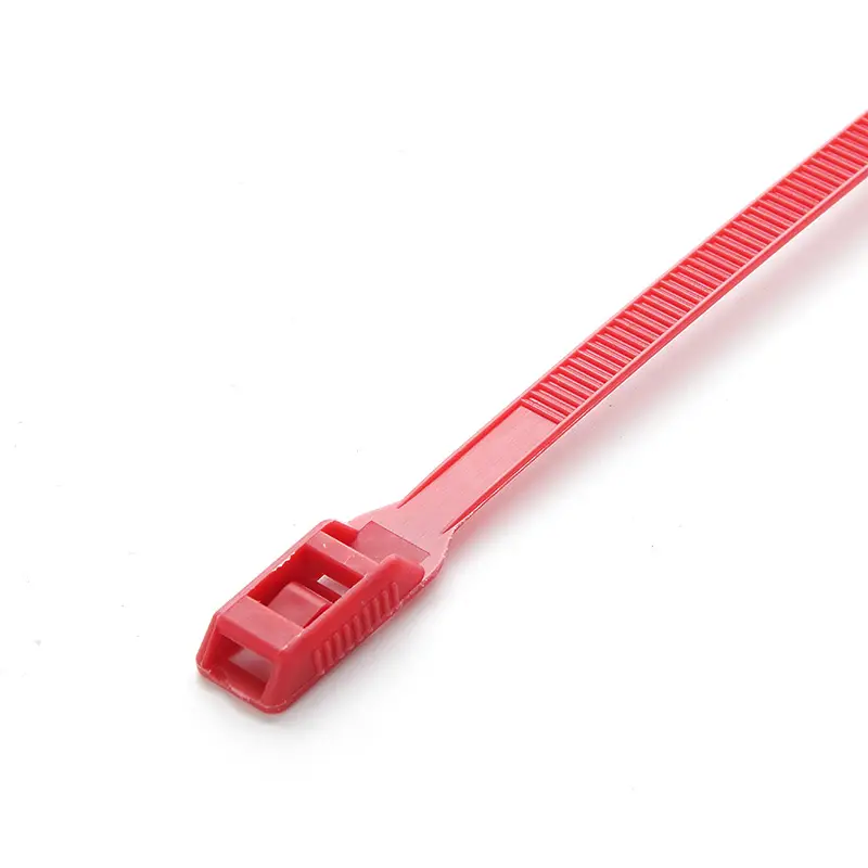 Стяжка кабельная с низким профилем замка 8x400 красний (100шт) APRO