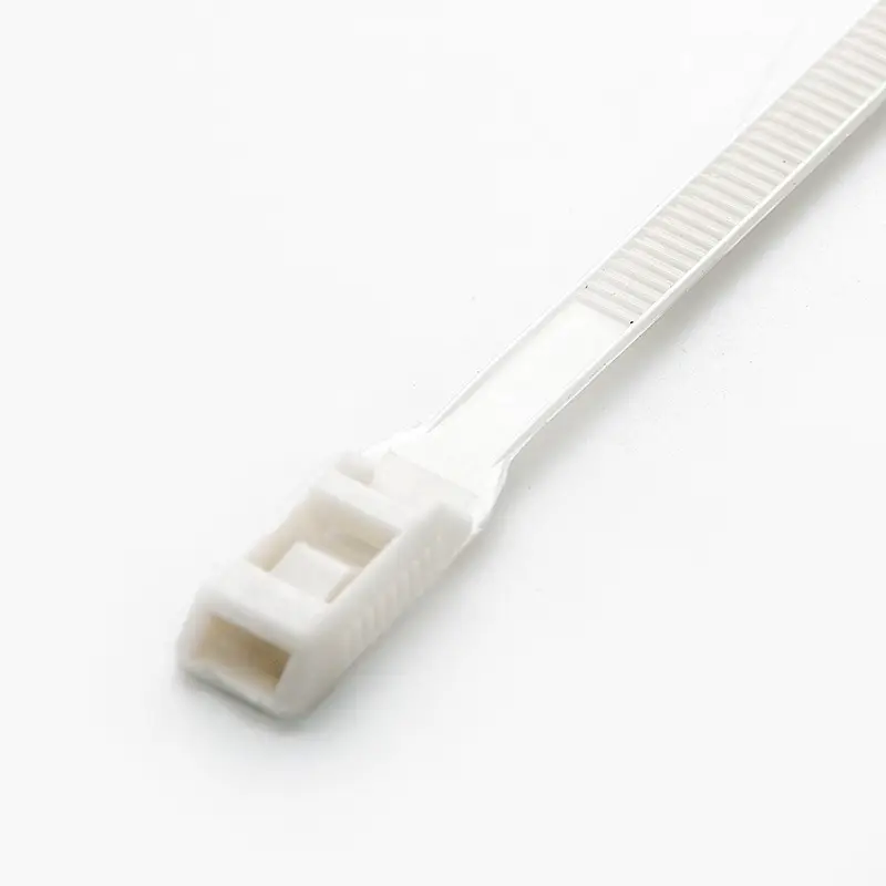 Стяжка кабельная с низким профилем замка 8x400 жемчуг (100шт) APRO