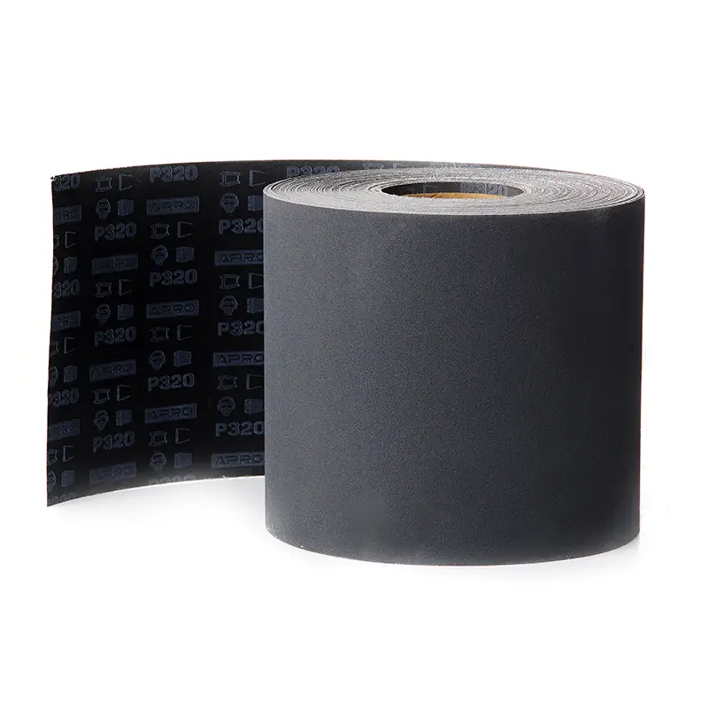 Бумага шлифовальный тканевый рулон (карбид кремния) 200мм*50м P320 APRO