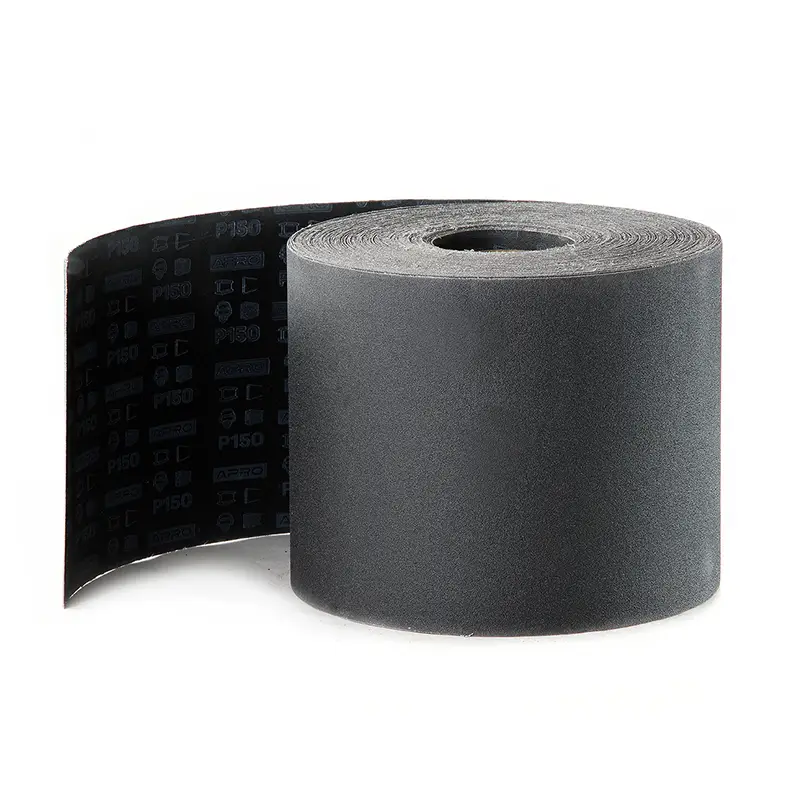 Бумага шлифовальный тканевый рулон (карбид кремния) 200мм*50м P150 APRO