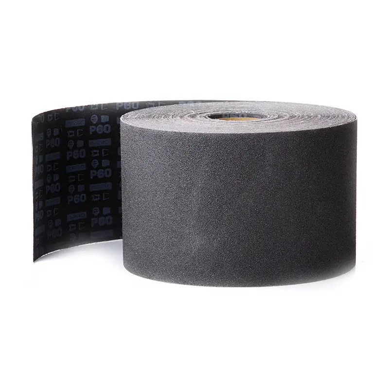 Бумага шлифовальный тканевый рулон (карбид кремния) 200мм*50м P60 APRO